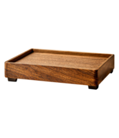 Tray Wooden Shelf Mockup Design for Stand Food Dessert Fruit Background png