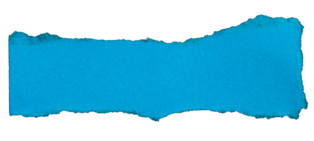 Ripped blue paper edges with transparent background paper tear png