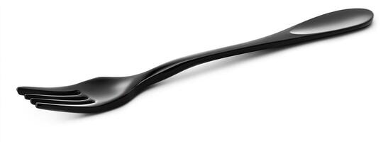 Black Hand Shaped Spoon Utensil Design photo