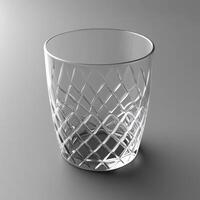 Elegant Diamond Patterned Glass Tumbler photo