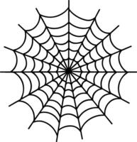 Spider Web Line Art - Halloween Decorative Web Illustration vector