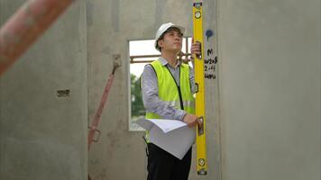 Engineers construction projects inspect and supervise the construction of building walls,76 photo