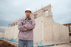 Portrait of engineers in construction site,39 photo