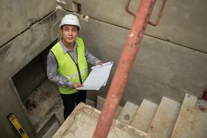 Engineers construction projects inspect and supervise the construction of building walls,7 photo