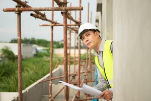 Engineers construction projects inspect and supervise the construction of building walls,4 photo