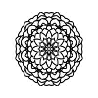 Frame Design Gold floral corners frame the mandala in opulent style vector