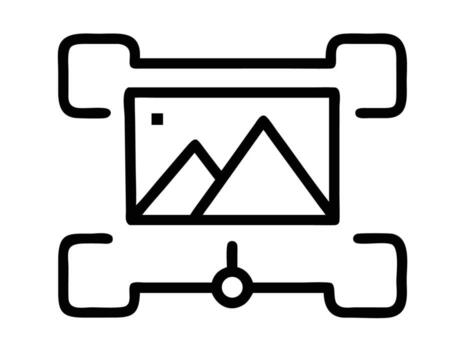 Graphic Design Visual communication using typography, imagery, and layout. vector