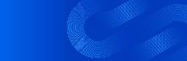 Abstract blue gradient geometric circle lines background for presentation, web banner, illustration, modern technology vector
