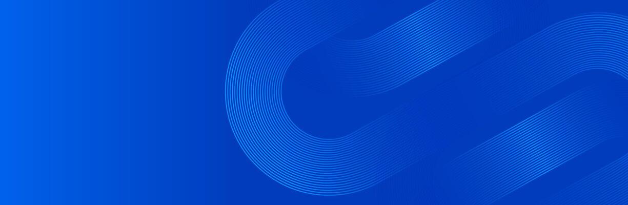 Abstract blue gradient geometric circle lines background for presentation, web banner, illustration, modern technology
