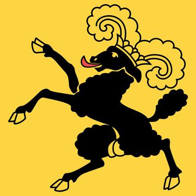 The flag of the Canton of Schaffhausen in Switzerland