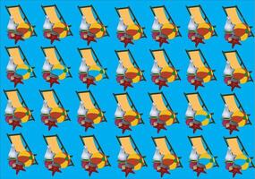A pattern with many different colored balloons vector