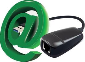 How to connect a usb device to a computer vector
