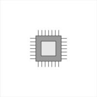 Computer processor chip icon is suitable for your computer themed design vector