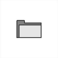 Computer file folder icon is perfect for your computer themed design vector