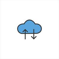 Computer internet data storage icon is suitable for your computer themed design vector