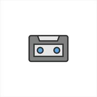 Computer cassette icon is perfect for your computer themed designs vector