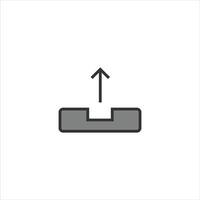 Computer data upload icon is suitable for your computer themed design vector