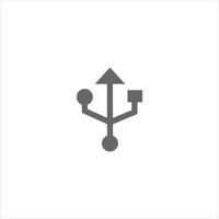 Computer USB icon is suitable for your computer themed design vector