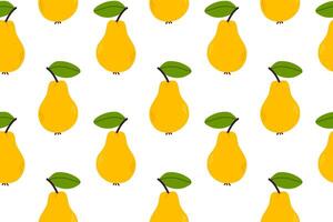 yellow pear pattern design vector