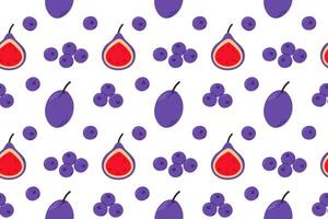 Colorful fruits on a white background vector