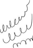 pen scribbles set vector