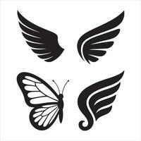 Mixed Wings and Butterfly Art Pack vector
