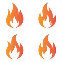 Abstract Gradient Fire Symbol Art for Mercy and Repentance Artwork vector