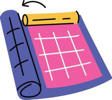 A flat style illustration depicting a prototype vector