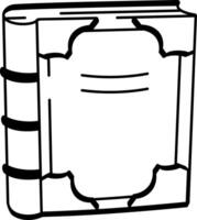 A doodle style icon of a classic book design vector