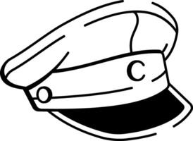 A doodle style icon depicting a wise man vector