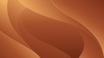 Abstract modern bronze wave background vector