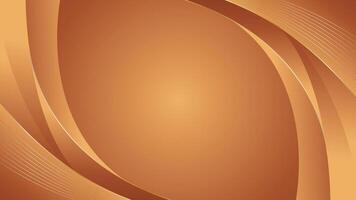bronze metallic abstract background with elegant gradient curves vector