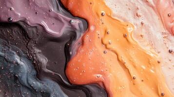 Abstract Paint Swirls photo