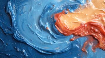Abstract Paint Swirls backgroud photo