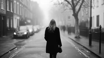 Foggy City Street Walk photo