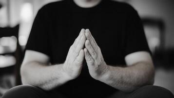 Man Praying, Home Interior photo