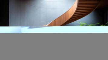 Modern Spiral Staircase Interior photo