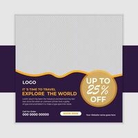 Exciting Travel Sale Explore the World with Up to 25 OffBook Now - Professional digital artwork with vibrant colors and detailed composition vector