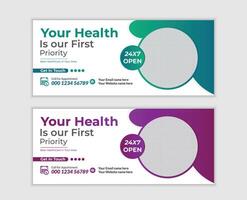 Modern Healthcare Banner Designs 247 Open, Prioritizing Your Health and Well-being - Professional digital artwork with vibrant colors and detailed composition vector
