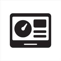 Modern dashboard user interface design for application vector