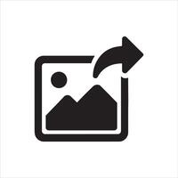 Image sharing platform design concept vector