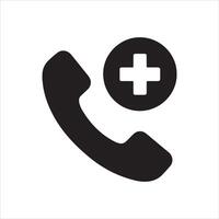 Medical emergency call button design graphic vector