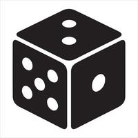 Colorful dice set design for games and branding vector