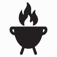 Crucible design a illustration with red green and blue elements vector