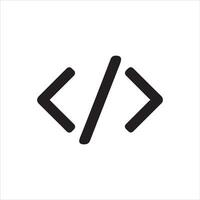 Abstract programming code symbol design vector