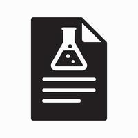 Scientific lab report graphic design with charts and data vector