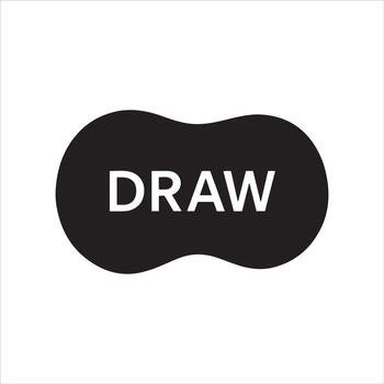 Neon glitch effect button design for digital interfaces vector