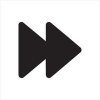 Abstract fast forward arrow design element vector