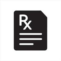 Prescription drug label design template vector