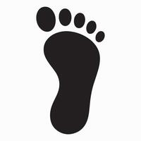 Detailed single footprint graphic design vector